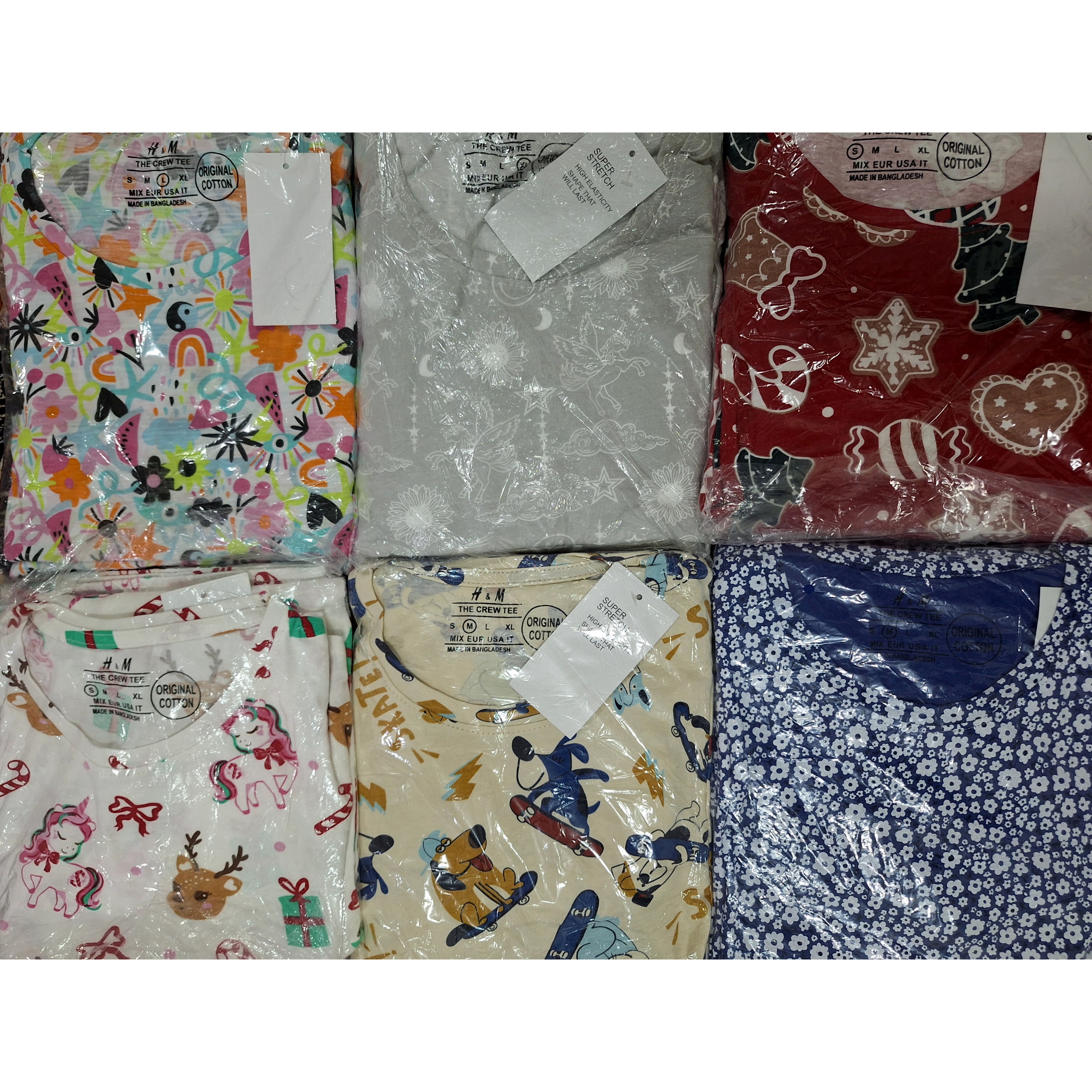 بلوز شلوار زنانه آستین بلند جنس نخی کشی برند H&M